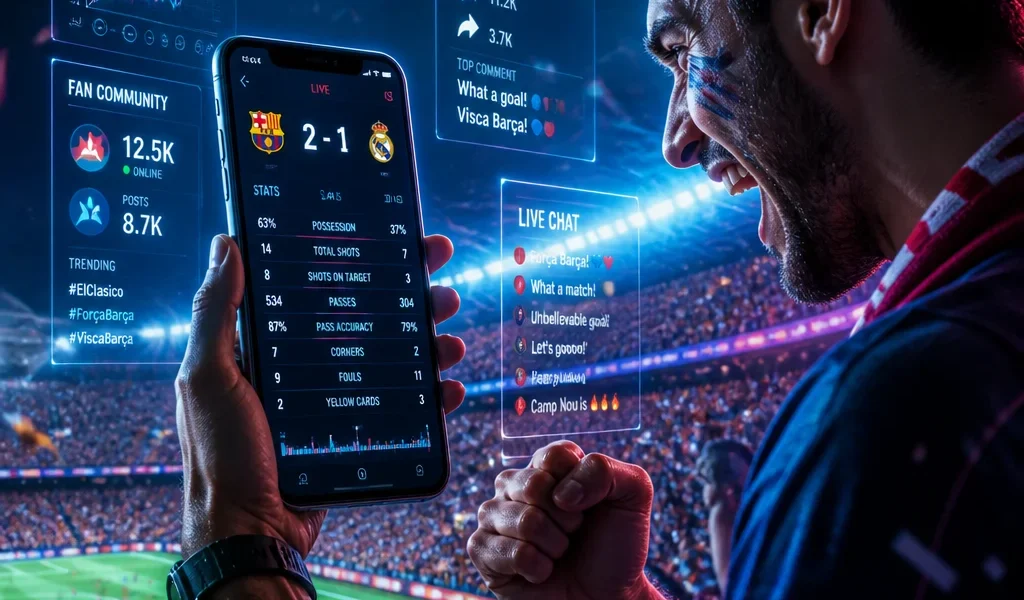A digitalização do torcedor: aplicativos de resultados ao vivo e comunidades esportivas